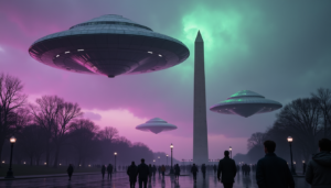 ufo over washington dc poeple watching