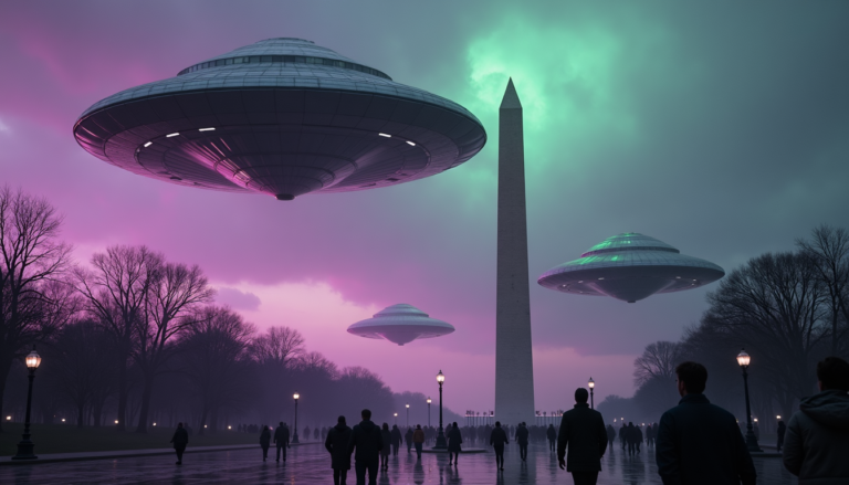 ufo over washington dc poeple watching