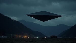 ufo over colorado triangle shape