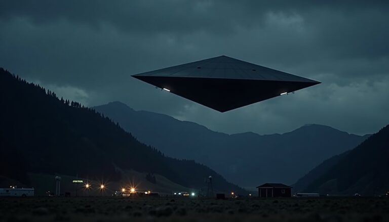 ufo over colorado triangle shape