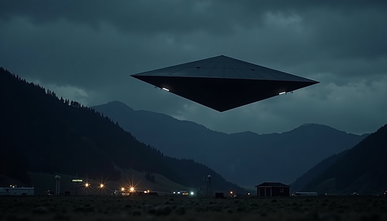 ufo over colorado triangle shape