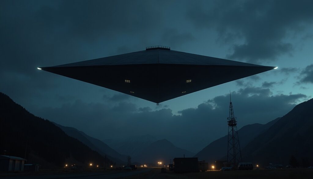 ufo over colorado triangle shape