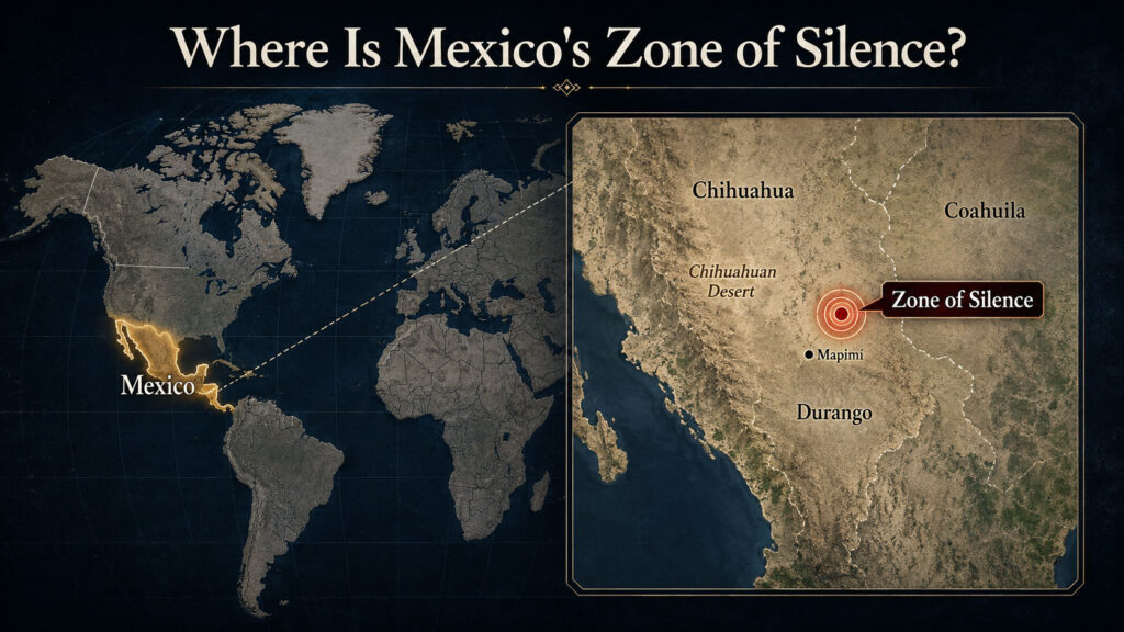 Map of Zone of Silence