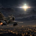 f-4 figher jet over tehran